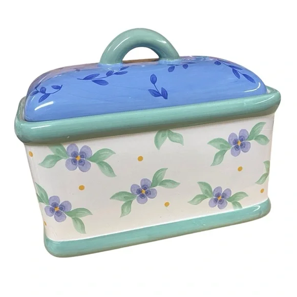 PFALTZGRAFF Floral MELISSA PATTERN Ceramic Butter/Cheese Dish with Lid stoneware - Picture 5 of 14